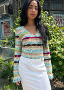 Missoni V-Neck Knit (S/M)