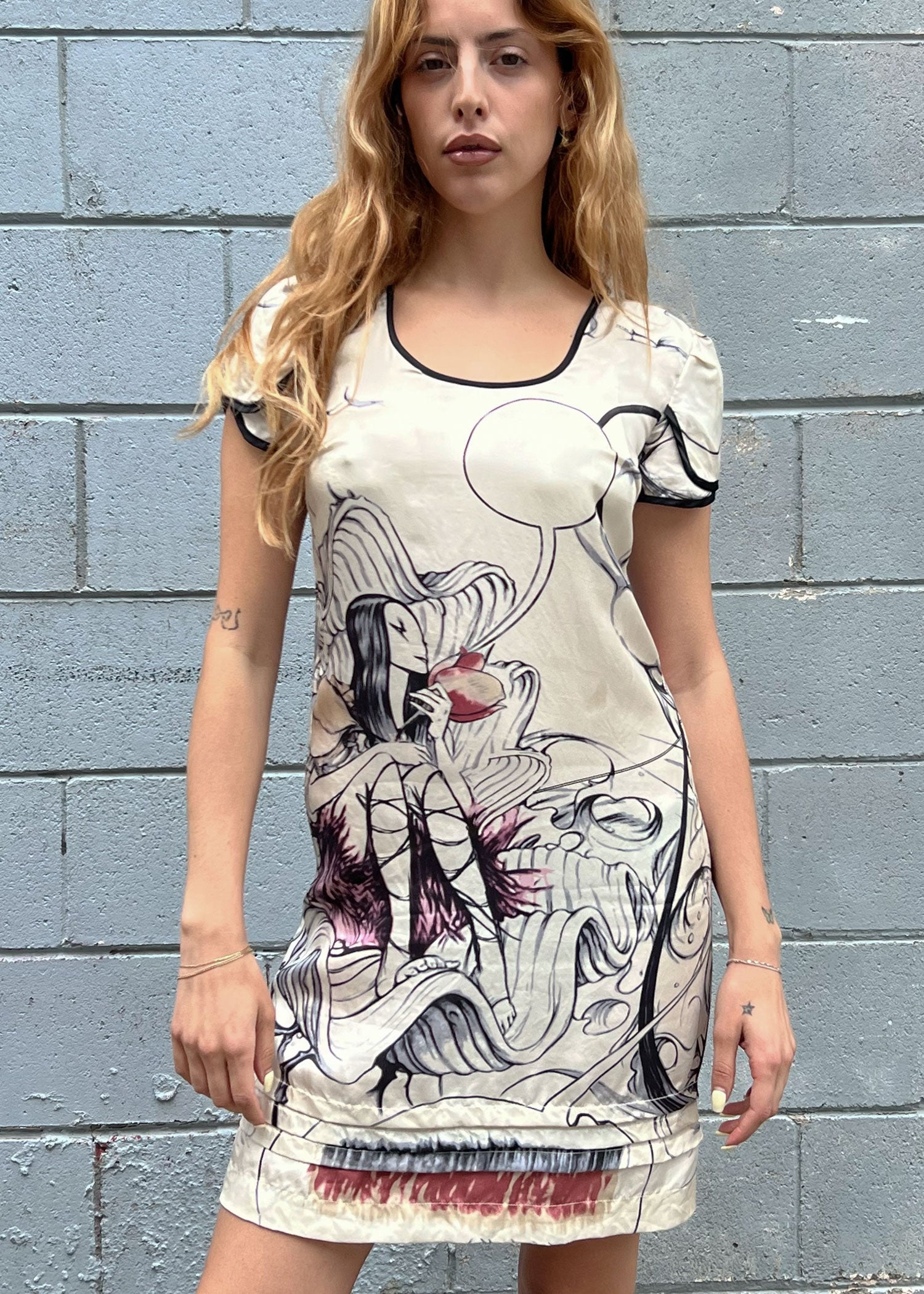 Prada SS 2008 Printed Mini Dress (XS/S) Prada SS 2008 Printed Mini Dress (XS/S)