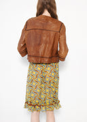 Alberta Ferretti Silk Chiffon Printed Skirt (XS)
