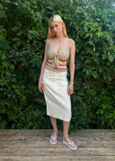 Balenciaga 2003 Linen Pocket Skirt (M)