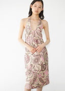 Dries Van Noten Brocade Halter Dress (S/M)
