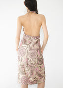 Dries Van Noten Brocade Halter Dress (S/M)