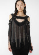 Chloe FW 2002 Silk Beaded Blouse (XS/S)