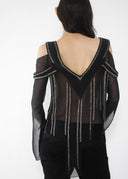 Chloe FW 2002 Silk Beaded Blouse (XS/S)