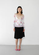 Ungaro Fuchsia Floral Top (S/M)