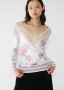 Ungaro Fuchsia Floral Top (S/M)