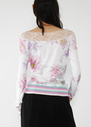 Ungaro Fuchsia Floral Top (S/M)
