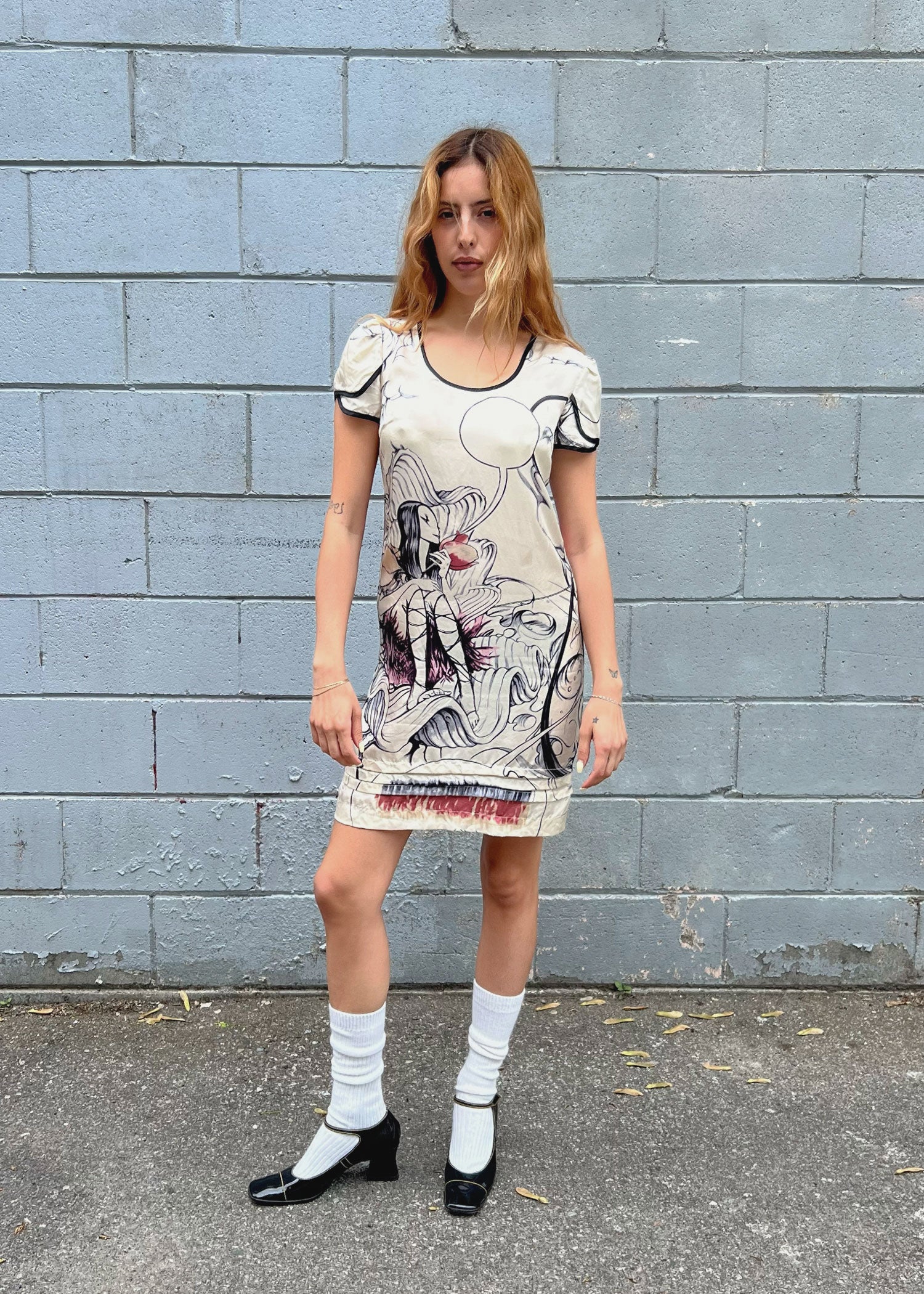 Prada SS 2008 Printed Mini Dress (XS/S) – Regolare Prada SS 2008 Printed Mini Dress (XS/S) – Regolare