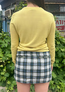 Henri Bendel Yellow Silk Cardigan (M/L)