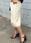 Miu Miu 2000s Linen Skirt (M)