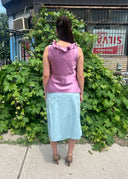 Alberta Ferretti Silk Tie Up Tank (M/L)