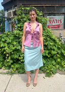 Alberta Ferretti Silk Tie Up Tank (M/L)