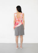 Antonio Berardi Silk Feather Print Top (S)