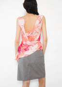Antonio Berardi Silk Feather Print Top (S)