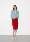 Miu Miu 1990s Suede Skirt (XS/S)