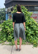 Sportmax Code Grey Silk Skirt (M/L)