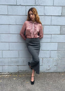 Cacharel Silk Plaid Top (S/M)