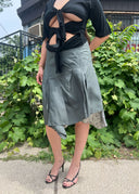 Sportmax Code Grey Silk Skirt (M/L)