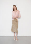 Anne Fontaine Pink Pearl Cardigan (XS/S)