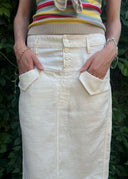 Balenciaga 2003 Linen Pocket Skirt (M)