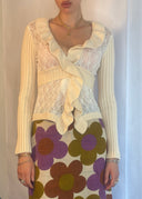 Ungaro Fever Lace Front Cardigan (XS/S)