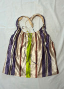 Marni SS 2003 Striped Satin Top (S/M)