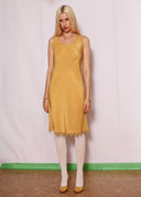 Sportmax Gold Slip Dress (XS/S)