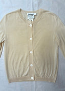 Jil Sander Wool Silk Cream Cardigan (XS/S)