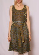 Sportmax Polka Dot Sheer Dress (XS/S)