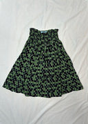 Prada 2015 Green Brick Print Skirt (XS/S/M)