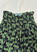 Prada 2015 Green Brick Print Skirt (XS/S/M)