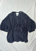 BALENCIAGA 2002  Silk Tie Neck Blouse (S/M/L/XL)