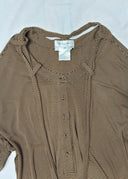BALENCIAGA 2002  Striped Tie Neck Blouse (S/M/L/XL)