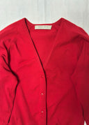 90s Miu Miu Red Nylon Cardigan (S/M)