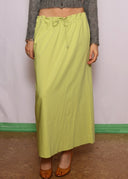 Emporio Armani Y2K Lime Maxi Skirt (S/M)