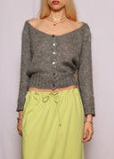 Miu Miu 2008 Grey Mohair Cardigan (XS/S)