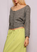 Miu Miu 2008 Grey Mohair Cardigan (XS/S)