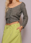 Emporio Armani Y2K Lime Maxi Skirt (S/M)