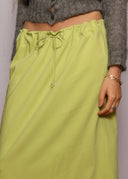 Emporio Armani Y2K Lime Maxi Skirt (S/M)