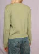 Agnes B Green Snap Cardigan (S/M)