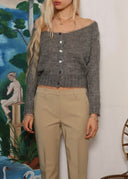 Miu Miu 2008 Grey Mohair Cardigan (XS/S)