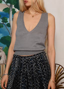 Margaret Howell Soft Deep V Top (S)