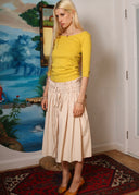 Jil Sander Navy Ruched Waist Skirt (S/M/L)