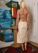 Prada Y2K Silk Print Blouse (XS)