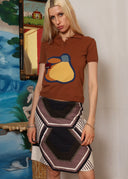 Miu Miu SS 2005 Nylon Pear Polo (XS/S)