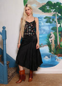 Y's Satin Asymmetrical Skirt (XS/S)