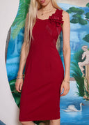 Moschino Jeans Red Bow Dress (XS/S)