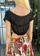 Alberta Ferretti Silk Bolero (XS/S)