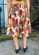 Kenzo SS 2005 Fruit Print Circle Skirt S/M)