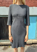 Miu Miu FW 1997 Grey Stretch Wool Dress (XS/S)